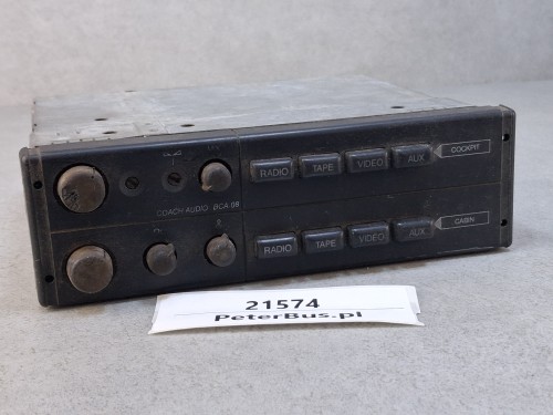 21574, Wzmacniacz autobusowy  BLAUPUNKT BCA 05, nr 7 607 005 200 5, panel sterownia RADIO, kaseta, CD, video - 100% sprawny  GWARANCJA (4).jpg