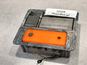 Kaseta, klamka klapy bagażowej, kufra autobusu AUTOSAN Ramzes  A1112T, z odblaskiem